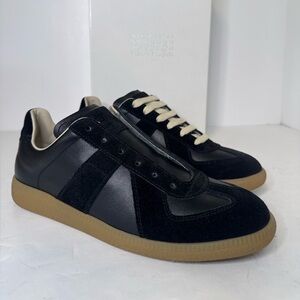 Maison Margiela Replica Sneakers Black Size 39 New W/ Box